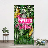 Lofaris Hawaii Queen Retirement Party Bash Rectangle Backdrop